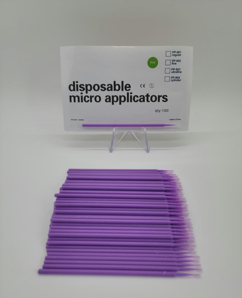 Disposable Micro Applicators - Fine purple