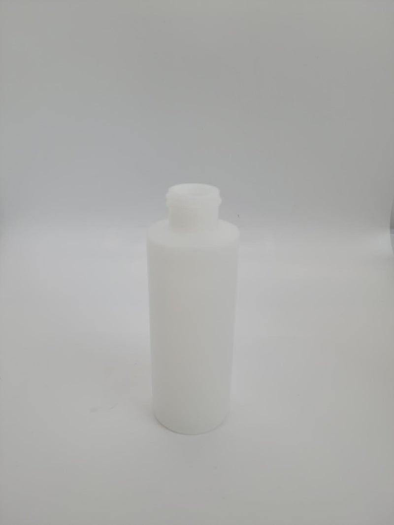 4oz Natural Color Cylinder Fluorinated HDPE Bottle without cap